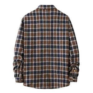 Chemise décontractée en flanelle personnalisée pour homme 2026 Heritage, 100 % coton, infroissable, vert sarcelle, manches longues, poche contrastante, prix bas - Product Image 5