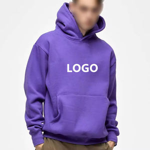Luxury Hip Hop <b>Plain</b> <b>Hoodies</b> Men Winter Fleece Regular Fit 100% Cotton Breathable Streetwear - Product Image 3