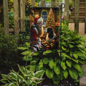 Springer Spaniel anglais Père Noël Drapeau de jardin Multicolore Bannière décorative de cour pour Patio Artwork Mailbox Drapeau pour fleur - Product Image 2