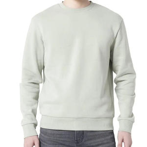 Sudadera de Felpa de Algodón Lisa, con Cuello Redondo, Personalizable con Impresión y Bordado, Transpirable, para Hombre - Product Image 1