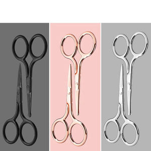 Ciseaux à cuticules pliables en acier inoxydable de haute qualité, à lame courbée ou droite, pour la beauté des ongles, vente en gros - Product Image 2