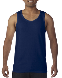 MILIENZ SPORTS APPAREL Camiseta sin mangas para hombre con bloques de color, cuello alto, transpirable, de punto, 100% algodón, formal, estampado de leopardo, azul, ODM - Product Image 3