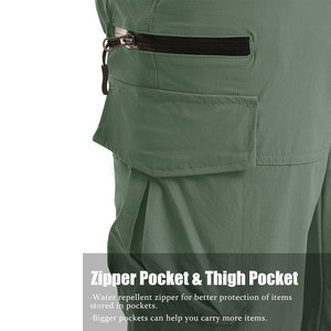 Pantalones Cortos Cargo para Hombre, Fáciles de Usar, Transpirables, Antibacterianos, Resistentes al Agua, Tejido Elástico de Alta Elasticidad, Cierre con Cordón - Product Image 5