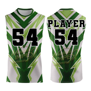 Ensemble de maillots de football américain 7 contre 7 de qualité supérieure, personnalisables, avec sublimation par compression - Product Image 3