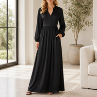 Robe de soirée longue en soie de mûrier 100% pour femme, dos nu, en satin noir, longueur ras du sol, pour fête formelle, avec logo personnalisé