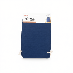 Borsa multiuso Ilan 13x18 cm 2 pezzi, blu navy, custodia portaoggetti - Product Image 1