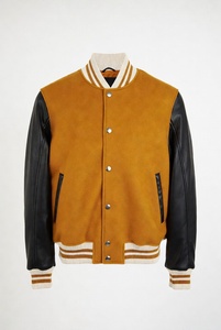 Blouson universitaire en laine pour homme de haute qualité, en toile enduite, décontracté, personnalisé, pour l'hiver, style baseball, séchage rapide, respirant, antibactérien, OEM - Product Image 4
