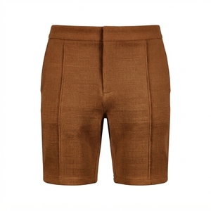 Shorts de compression respirants pour hommes en polyester et coton, séchage rapide, taille mi-haute élastique, style Bermuda, personnalisables avec logo, couleur unie - Product Image 2
