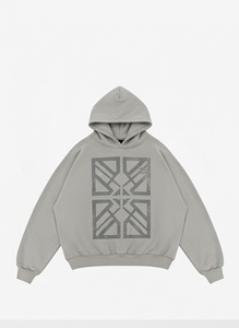 <b>Men's</b> <b>Grey</b> Pullover Hoodie Custom Graphic Print Cotton Fleece Casual Regular Fit OEM Service - Product Image 1