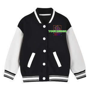 Chaqueta Varsity de Lana Más Vendida con Cuello Alto |   Chaqueta Letterman con Logotipo Bordado Personalizado para Invierno, Venta al Por Mayor OEM - Product Image 1