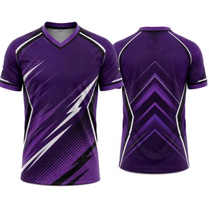 Camiseta de Fútbol con Cuello en V Unisex, Negra y Verde Lima, Sólida, Absorbente de Humedad, Manga Larga, Holgada, Transpirable, 100% Poliéster Malla, para Todas las Temporadas - Product Image 2