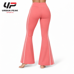 Customizable Bell Bottom <b>Leggings</b> Featuring Various <b>Flare</b> Widths Fabric Options And <b>Waist</b> Designs For Private Label Collections - Product Image 3