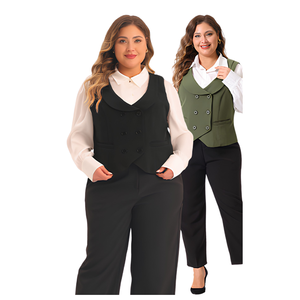 Gilet matelassé polaire sans manches grande taille à double boutonnage pour homme et femme, décontracté, de travail, utilitaire, d'extérieur, personnalisable OEM ODM - Product Image 2