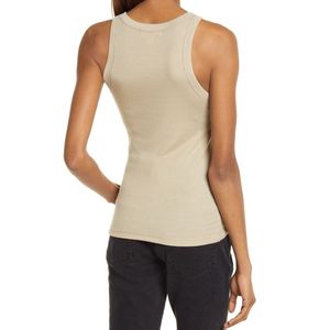 Top Corto de Cuello Alto sin Mangas, Tejido Acanalado, para Mujer, Moda de Verano, Fabricante Personalizado - Product Image 2