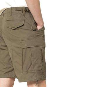 Shorts cargo pour homme à taille haute élastique, multi-poches, respirants, écologiques, anti-UV, en toile, grande taille, séchage rapide - Product Image 4