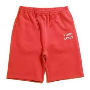 Pantalones Cortos Deportivos de Felpa Francesa para Hombre, 100% Algodón, de Alta Calidad, para Entrenamiento, Running, Casuales, con Logotipo Personalizado - Product Image 4