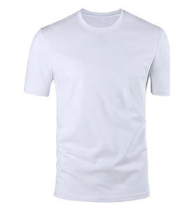 T-shirts en gros de haute qualité, 190g, en coton polyester épais, col rond, streetwear, fabricants de t-shirts - Product Image 2