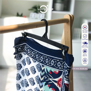 SB TECH Paquete de 10 Perchas para Ropa de Plástico PP de 35 cm, Resistentes, con Pinzas, Diseño Delgado, Organizador de Armario Moderno - Product Image 3