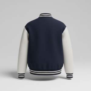 Veste de sport scolaire en laine avec manches en cuir de vachette, patchs brodés personnalisés, fournisseur OEM - Product Image 2