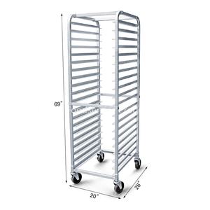 Support de rangement multifonctionnel en aluminium soudé pour bacs à pain, style américain, pour cuisine professionnelle Henry Foodservice - Product Image 2
