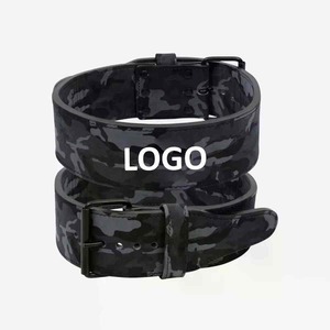 Leather <b>Weight</b> Lifting <b>Belt</b> Adjustable Waist Support for Strength <b>Training</b> Unisex Buckle Closure - Product Image 4