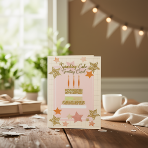 Tarjeta de Felicitación Pop-up con Diseño de Pastel Brillante - Product Image 3