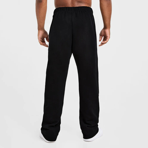 Pantalon de survêtement tricoté décontracté pour homme, taille élastique, noir, respirant, avec logo personnalisé, prix de gros, tendance du moment - Product Image 2