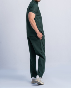 Medical Scrubs Nursing Men's <b>Jersey</b> Spandex Scrubs Sets <b>Jumpsuit</b> Hospital Uniform Summer Short Sleeve Seamless Fusing OEM Custom - Product Image 3