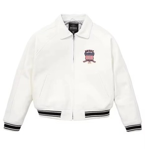 Breathable Windproof Custom Colors Winter Collection White Leather Avirex Men <b>Jackets</b> Avirex Men's Genuine Leather Bomber <b>Jacket</b> - Product Image 1