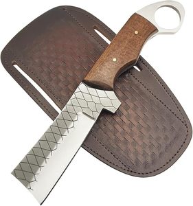 Couteaux de cowboy de qualité industrielle OEM à prix abordable avec étui en cuir - Couteau de boucher en acier au carbone forgé à la main de 8,5 pouces - EDC - Product Image 2