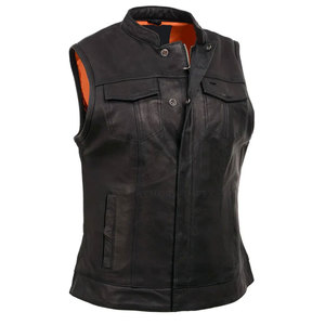Chaleco de Cuero Transpirable para Hombre, Ligero, para Uso en Exteriores, Precio Razonable, MOQ Bajo, Venta al Por Mayor - Product Image 1