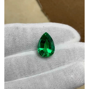 Green Tourmaline Pear Cut Faceted Natural Gemstone for Jewelry Ring Design Crafting Stone - Product Image 1