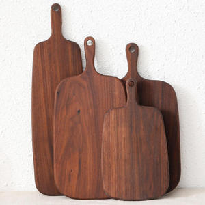 Tablas de cortar de madera de acacia personalizadas al por mayor con asa para servir alimentos, hechas en India, exportación global Z/F - Product Image 1