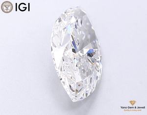 Centre de table haut de gamme avec diamant de laboratoire CVD de 2,00 carats, couleur D, clarté VVS1, forme marquise, certifié IGI - Product Image 3