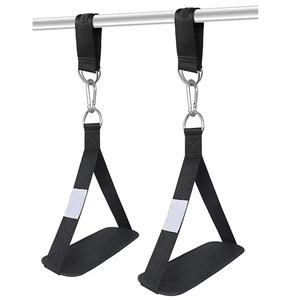 Sport Fitness Ab Sling Straps Heavy Duty Nylon with Soft Arm Padding for <b>Pull</b> <b>Up</b> <b>Bar</b> Abs and Core Training Equipment - Product Image 1