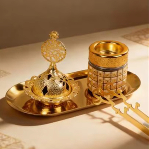 Quemador de incienso metálico de alta calidad para templo, oración, meditación y experiencia aromática. - Product Image 1