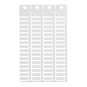 Étiquettes de bornier BradyJet J1000 pour panneaux de commande, 5 mm x 15 mm, étiquettes individuelles pour panneaux de signalisation routière - Product Image 1