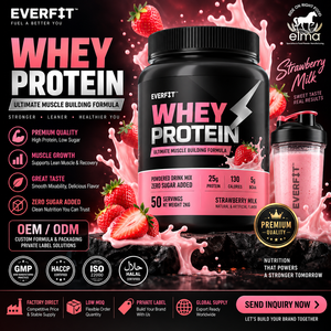 Private Label Vanilla Whey Protein Powder Supplier Malaysia Custom Brand WPC <b>Shake</b> OEM Manufacturing Adult Muscle Growth 20-29g - Product Image 1