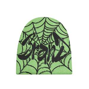 Gorro de Punto Moderno con Estampado de Telaraña, Unisex, Estilo Urbano, para Invierno, 56-58 cm, Tejido por Computadora, Cálido - Product Image 4