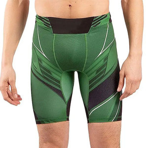 High Quality Worsted Elastic Waist <b>Compression</b> <b>Shorts</b> <b>Men</b> Breathable Quick-Dry Anti-Wrinkle Vintage Animal Print Sporty Workout - Product Image 4