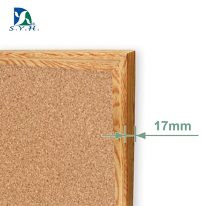 Tablero de Corcho con Marco de Imitación Madera Disponible en Varios Tamaños para Hogar, Oficina y Escuela - Product Image 2