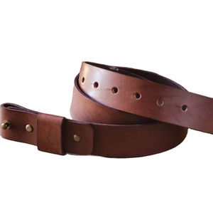 Ceinture sans boucle 2023 Ceinture en cuir la plus vendue, Ceinture en cuir marron pleine fleur - Product Image 1