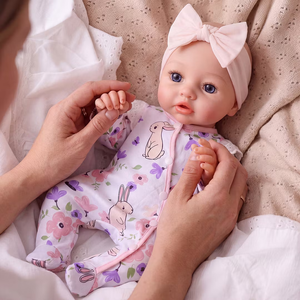 Muñecas Reborn Babeside de 16 Pulgadas, <span class=keywords><strong>Muñeca</strong></span> Reborn de Silicona Completa, <span class=keywords><strong>Muñeca</strong></span> Bebé Niña, Marca Privada OEM ODM, <span class=keywords><strong>Muñeca</strong></span> Recién Nacida Realista Personalizada - Product Image 4