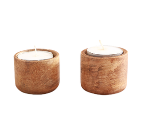 Portavelas Artesanal Ecológico de Madera Real - Diseños Personalizados para Cumpleaños y Navidad, Alta Calidad, Múltiples Tamaños - Product Image 6