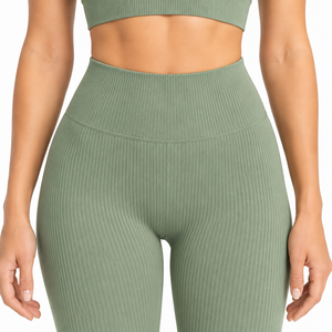 Conjunto Deportivo de Sujetador y Pantalones Cortos para Mujer, Ropa Deportiva Elástica de Dos Piezas, para Gimnasio, Entrenamiento, Pilates, Proveedor Mayorista de Ropa Deportiva de Verano - Product Image 4