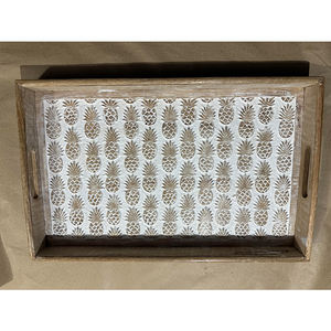 Vente flash : Plateau de service rectangulaire en bambou, fabrication artisanale, nouveau design, qualité supérieure, prix bas, provenant d'un fournisseur indien. - Product Image 1