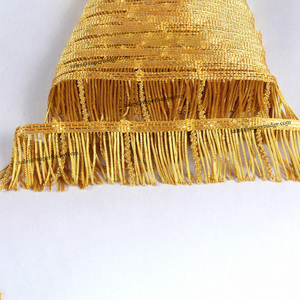 2026 Factory Direct Supply Gold and <b>Silver</b> Metallic 5cm Bullion Fringe Trimmings for Garment Decorative Fringe - Product Image 3