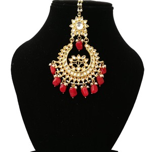 Accessoires pour cheveux chinois, pince à cheveux en alliage de zinc, pour mariage et fêtes, finition dorée brillante, design élégant pour femmes - Product Image 1