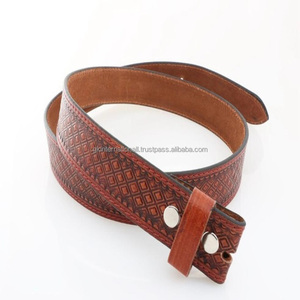 Ceinture d'outillage western en cuir avec boucle en laiton pour hommes, sculptée en 3D, design gaufré, personnalisée, nouvel arrivage - Product Image 6