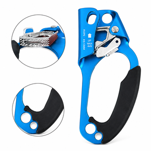 อุปกรณ์ช่วยปีนเขาแบบมือซ้าย SAFETY JUMAR ได้รับการรับรองมาตรฐาน CE ความแข็งแรงในการรับน้ำหนัก 4kN สำหรับเชือกเส้นเดียวขนาด 8-12 มม. สีฟ้าเคลือบอะโนไดซ์ - Product Image 3